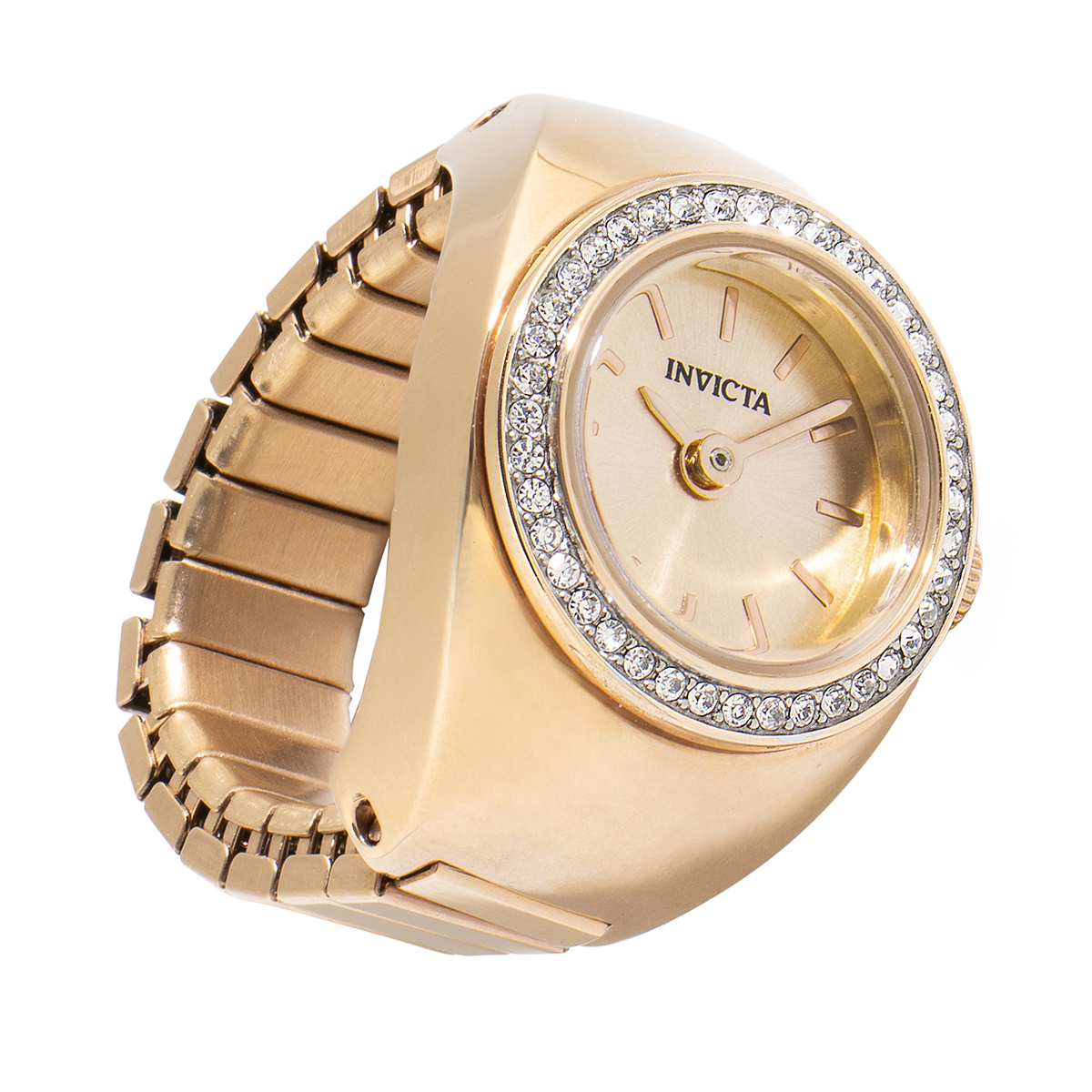 Invicta Mini Angel Women's Ring Watch - 16.5mm, Gold (48944) 3 Invicta Mini Angel Women's Ring Watch - 16.5mm, Gold (48944)