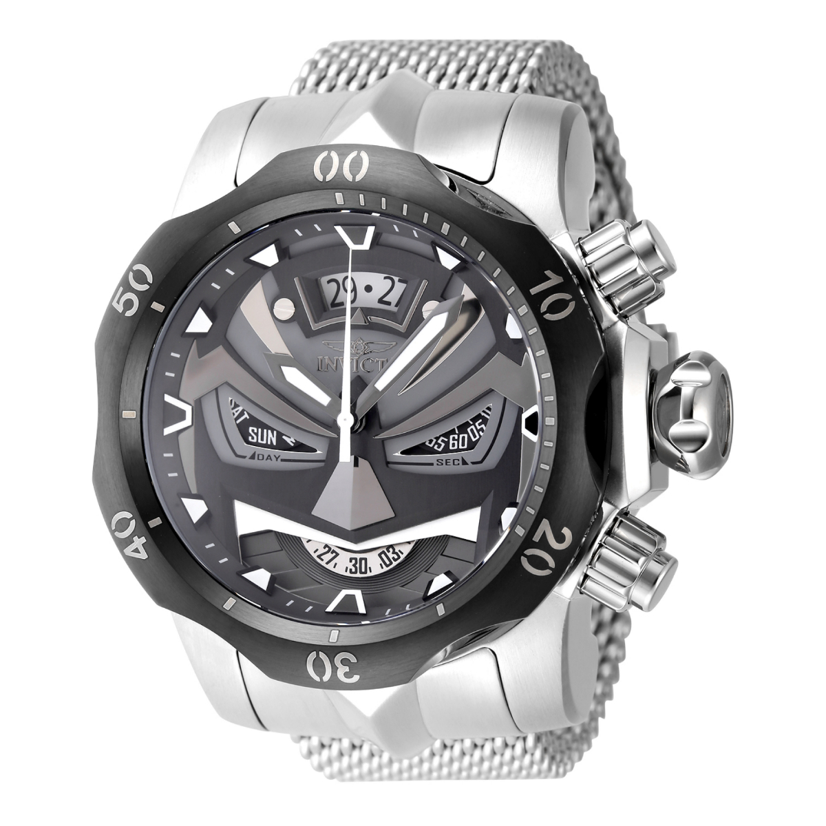 Invicta Venom Swiss Ronda Z60 Caliber Men's Watch - 53.7mm, Steel (ZG-48169)