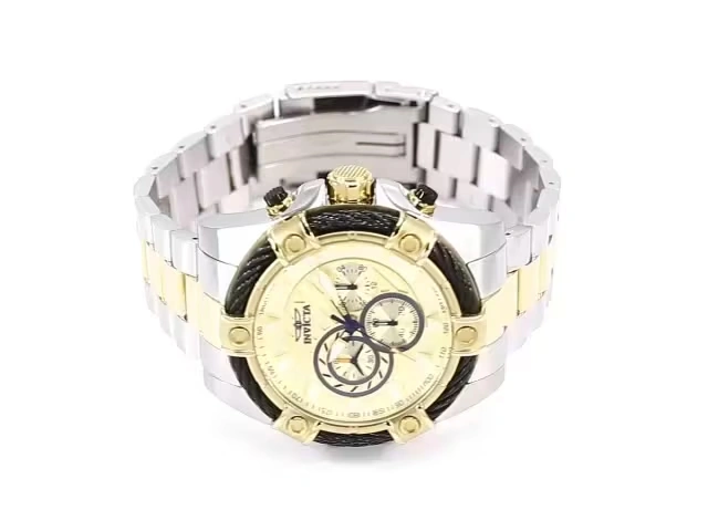 Invicta Bolt Ace Men's Watch - 52mm, Steel, Gold (25518)