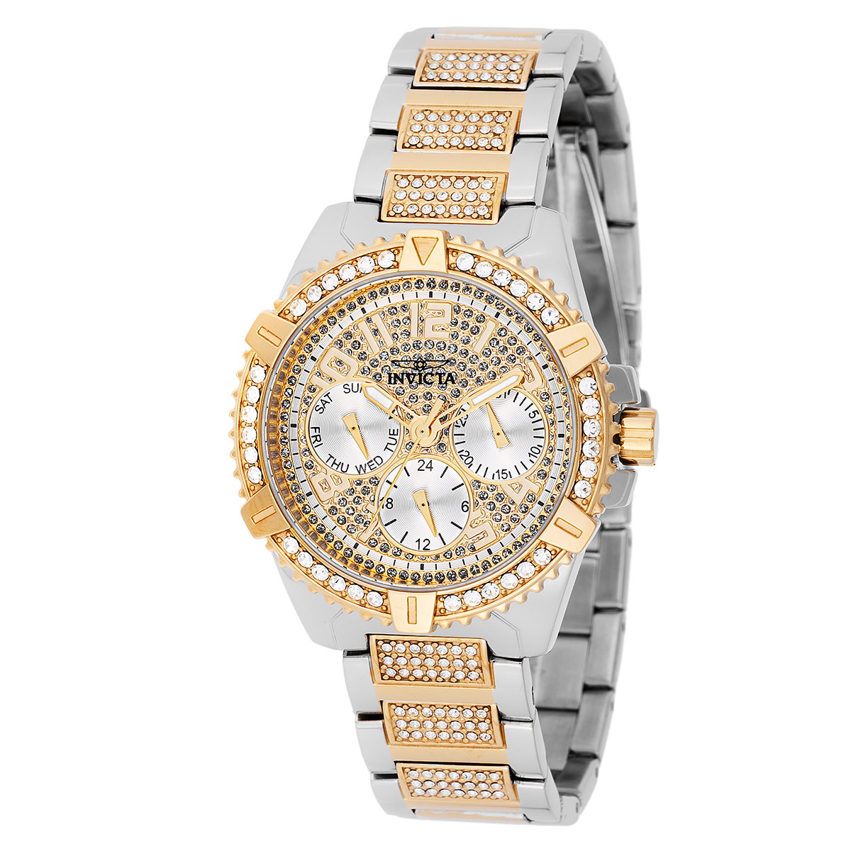 Invicta Celestial Women's Watch - 37mm, White, Gold, Steel (48565)
