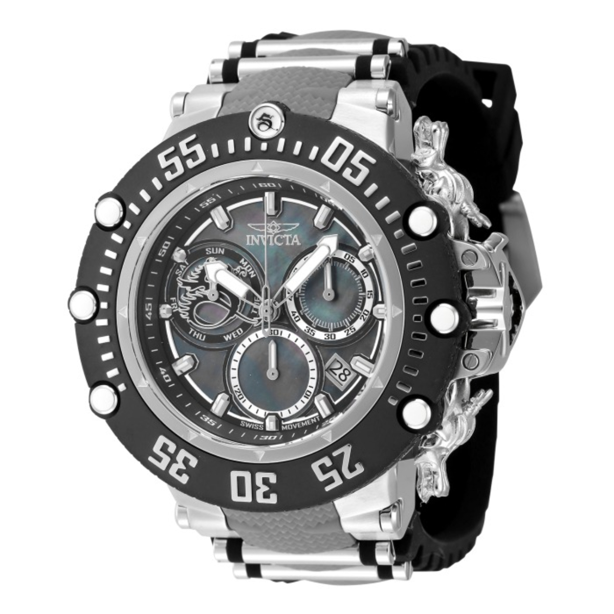 Invicta Subaqua Noma VII Swiss Ronda Z60 Caliber Men's Watch w/ Mother of Pearl Dial - 52mm, Grey, Black, Steel (47613)