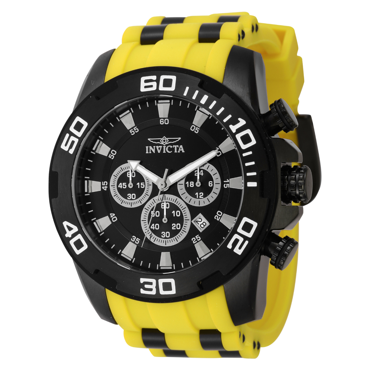 Invicta Pro Diver SCUBA Men's Watch - 50mm. Yellow. Black (44548)