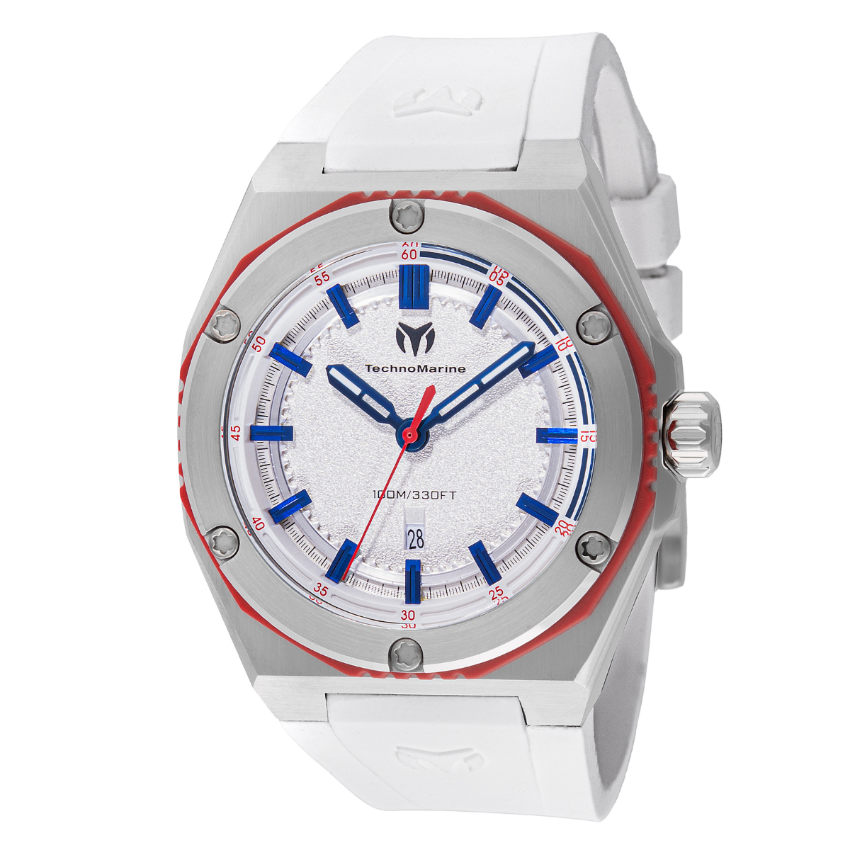 TechnoMarine Coral Legacy Sport Men's Watch - 45mm, White (TM-416066)