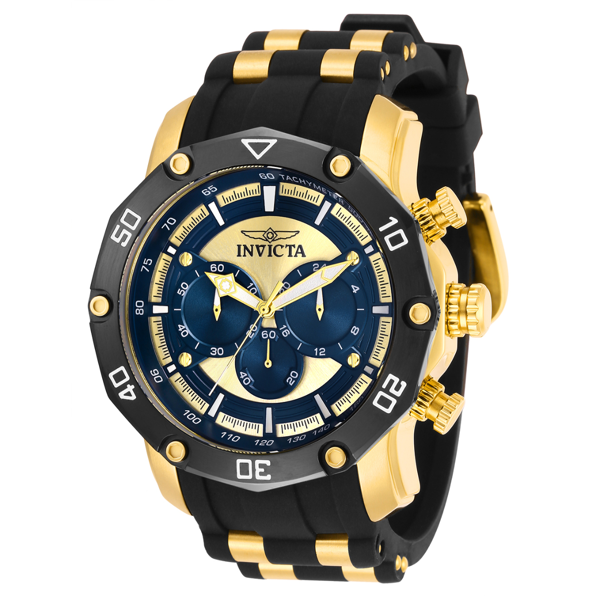 Invicta Pro Diver Men's Watch - 50mm, Gold, Black (ZG-30079)