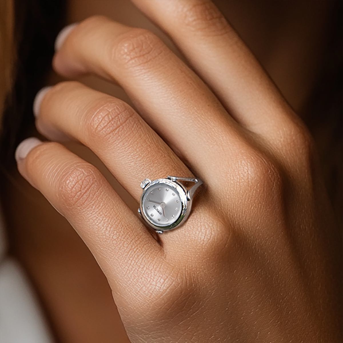 Invicta Angel Women's Ring Watch - 17.5mm, Steel (44480)