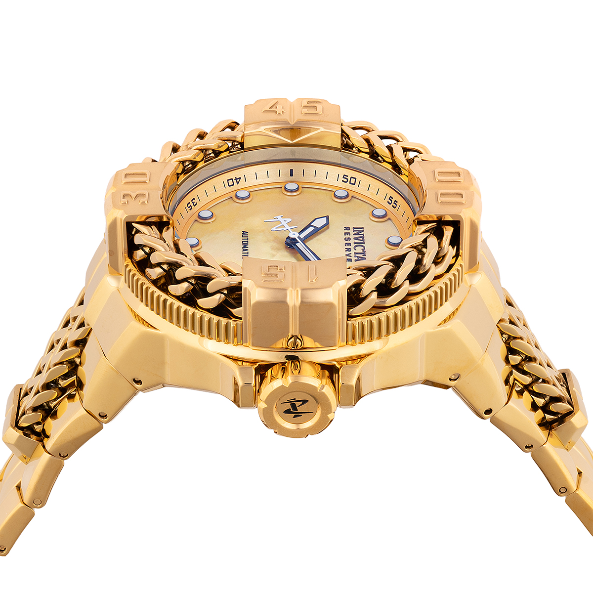 Invicta Reserve Gladiator Spartacus Men's Watch w/ Mother of Pearl Dial - 59.6mm, Gold (47732) 3 Invicta Reserve Gladiator Spartacus Men's Watch w/ Mother of Pearl Dial - 59.6mm, Gold (47732)