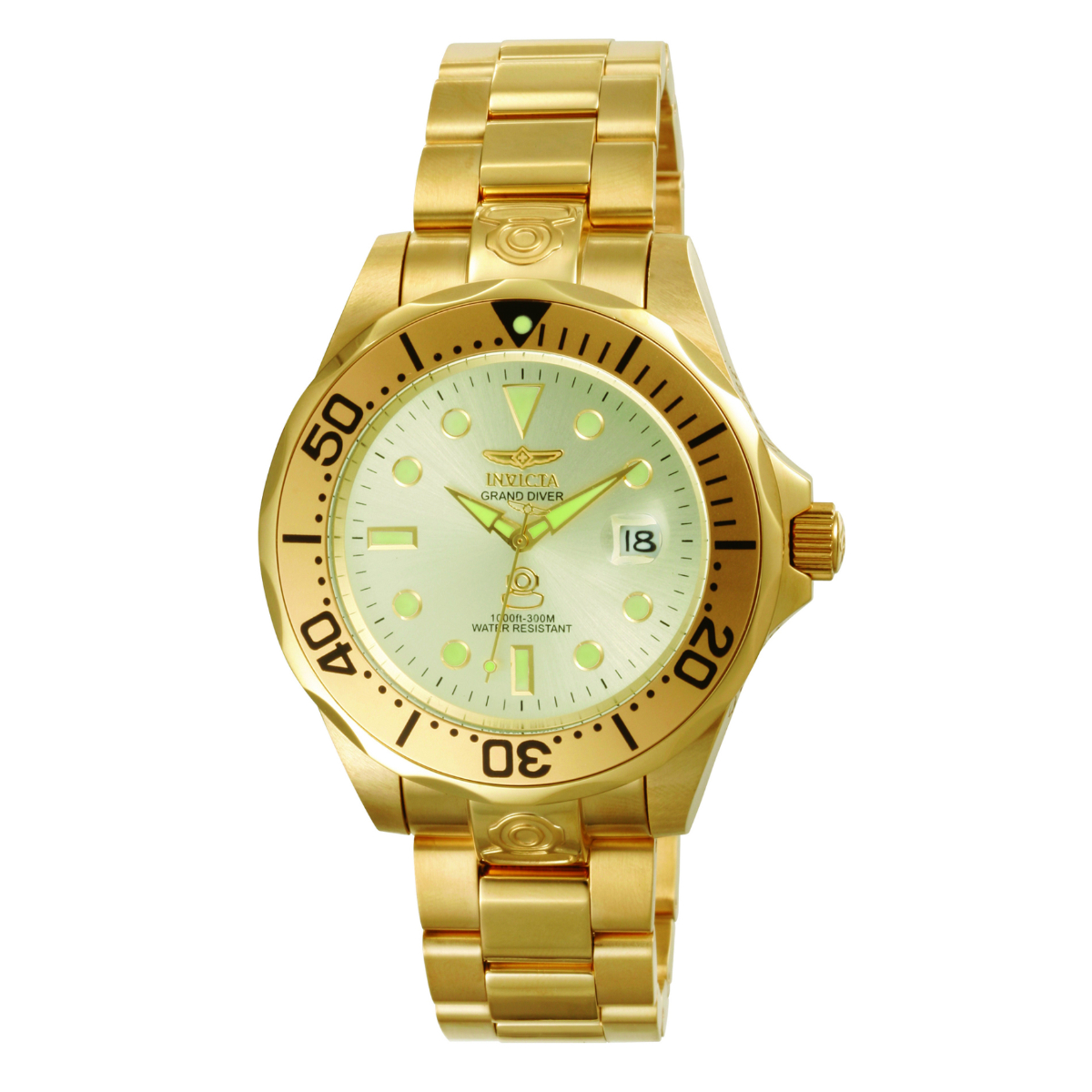 Invicta Grand Diver Automatic Men's Watch - 47mm. Gold (3051)
