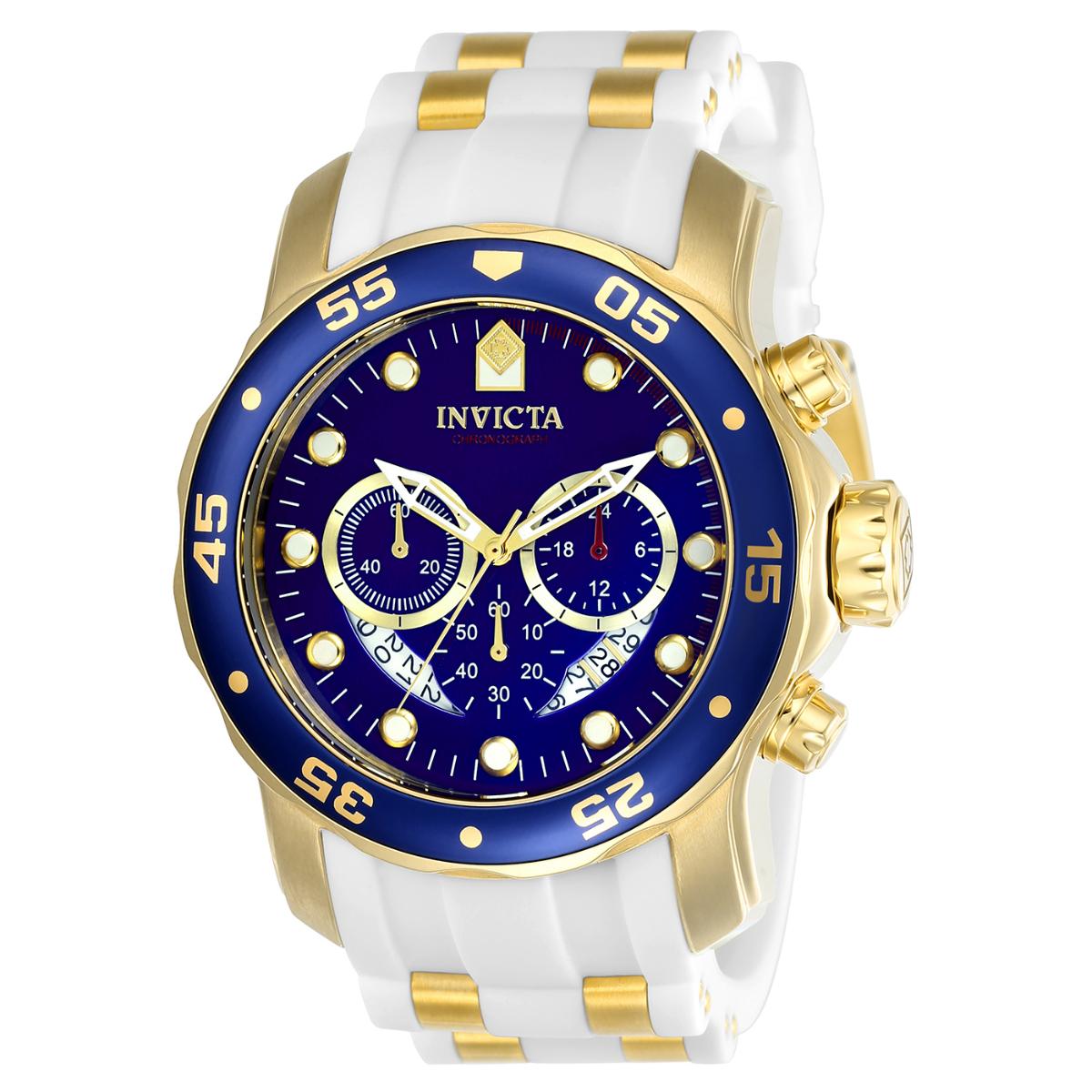 Invicta Pro Diver SCUBA Men's Watch - 48mm, Gold, White (20288)
