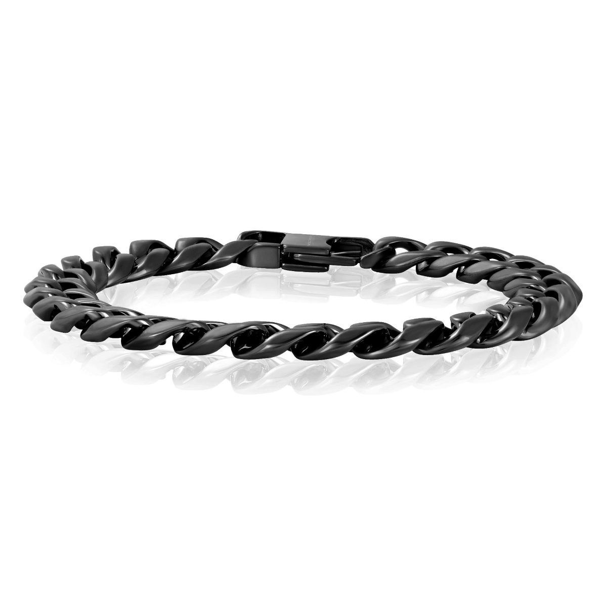 Invicta Men's Curb Link Bracelet, Black (WCJ-B8808)