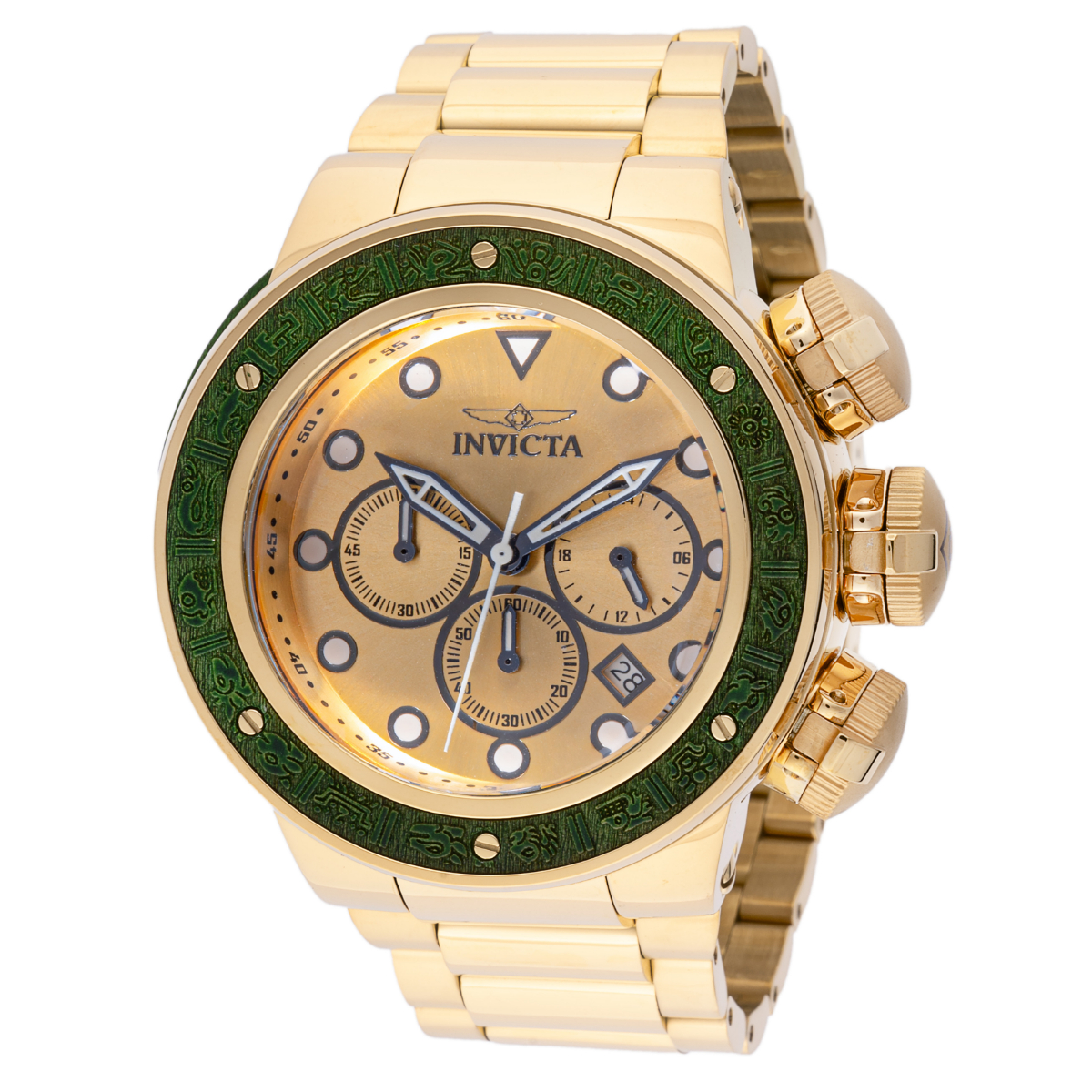Open Box Invicta Subaqua Men's Watch - 52mm, Gold (AIC-46560)