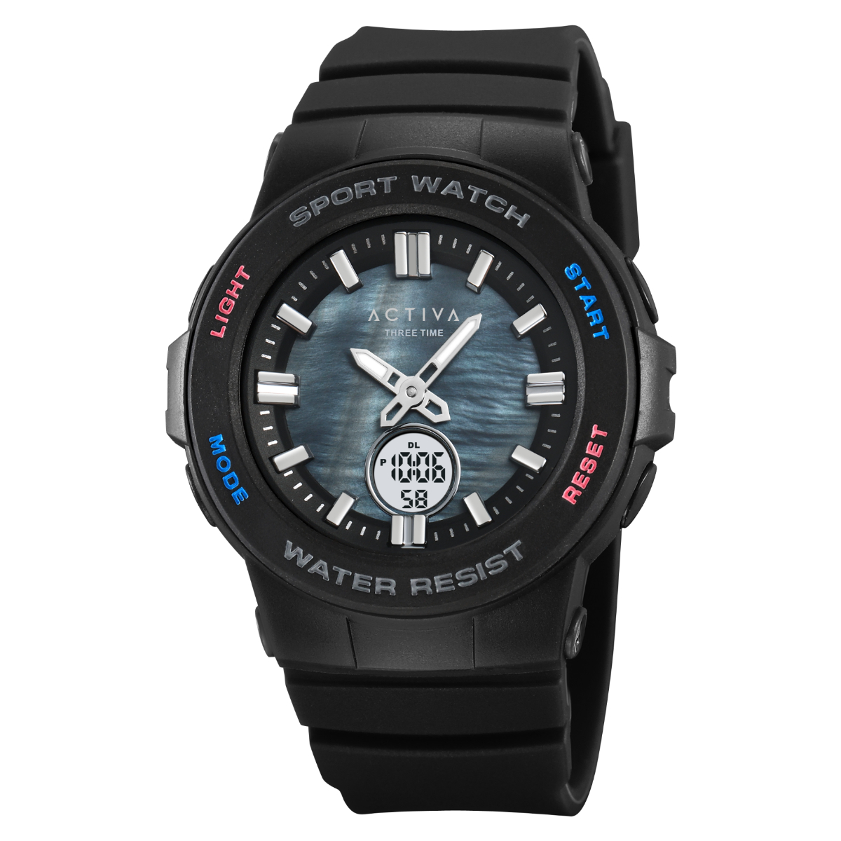 Activa X Invicta Digital Unisex Watch - 43.2mm, Black (ACW2125-001)