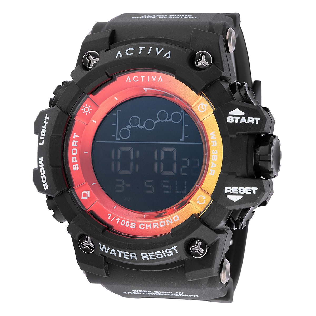 Activa Summit X Invicta Men's Digital Watch - 50mm. Black (ACW8082-007)