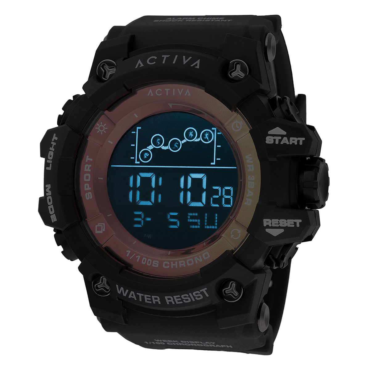Activa Summit X Invicta Men's Digital Watch - 50mm. Black (ACW8082-007)
