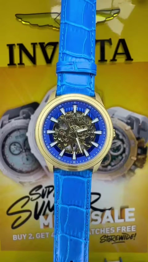 Invicta Vintage Mechanical Men's Watch - 42mm, Blue (37958)