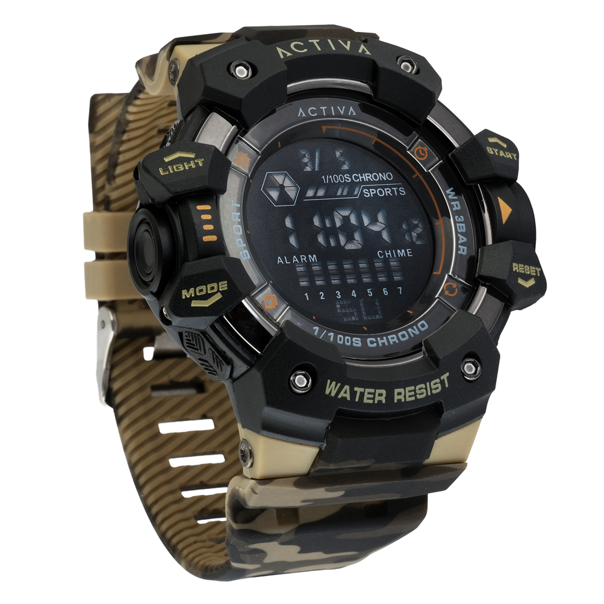 Activa Armour X Invicta Men's Digital Watch - 50mm. Camouflage. Khaki (ACW8050MC-001)