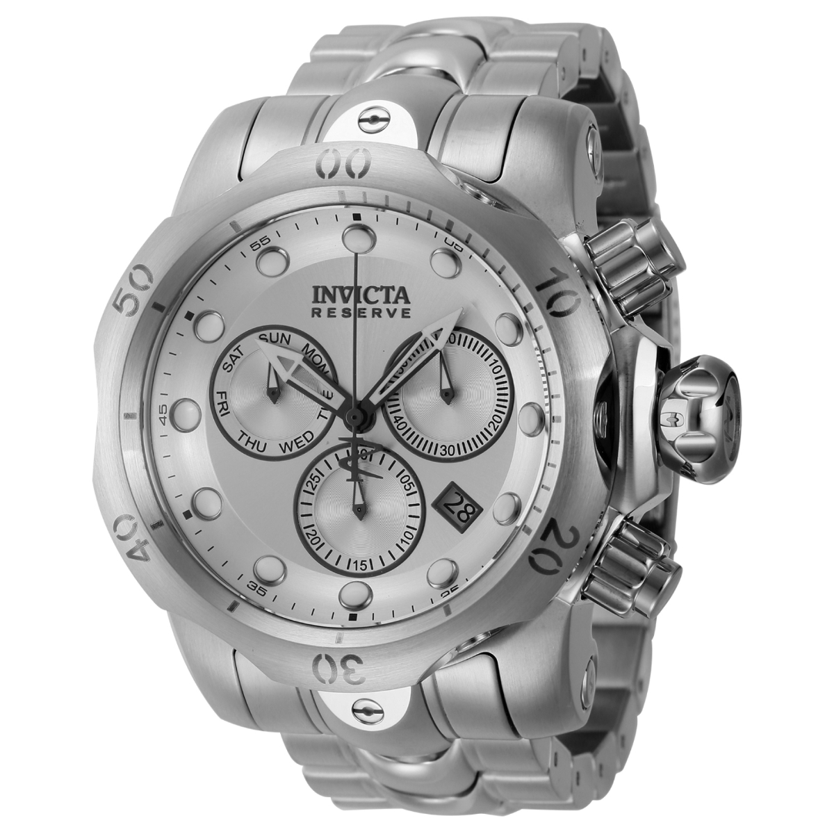 Invicta Reserve Venom Swiss Ronda Z60 Caliber Men's Watch - 53.7mm, Steel (26577)