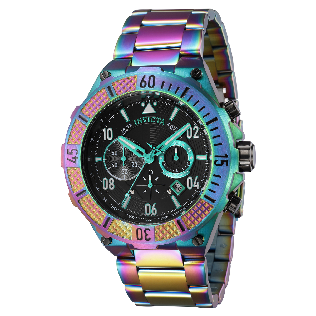 Invicta Aviator Men's Watch - 50mm, Iridescent (40513)