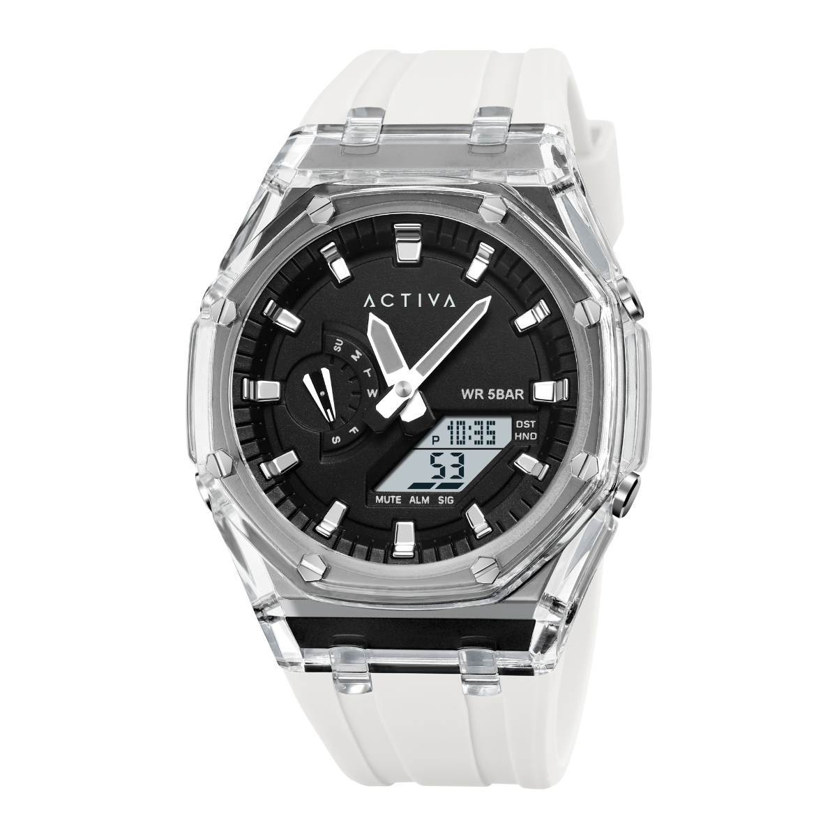 Invicta Digital Activa X Invicta Men's Digital Watch - 44.2mm, White (ACW2100-004 ...