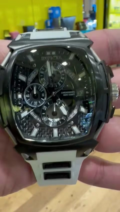 Invicta S1 Rally Diablo Men's Watch - 53mm, Black, White (37795)