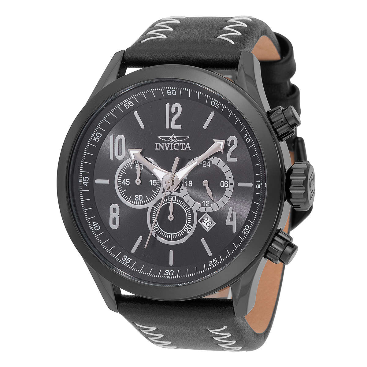 Invicta Bolt Men's Watch - 50mm, White, Black (49196)