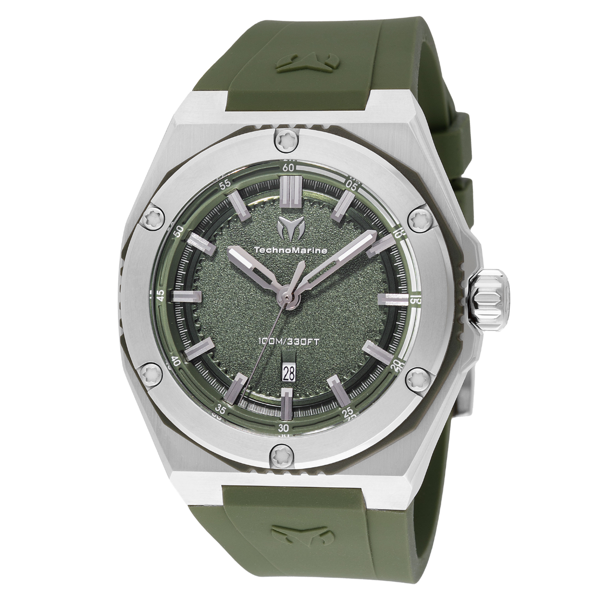 TechnoMarine Coral Legacy Sport Men's Watch - 45mm, Olive Green (TM-416067)