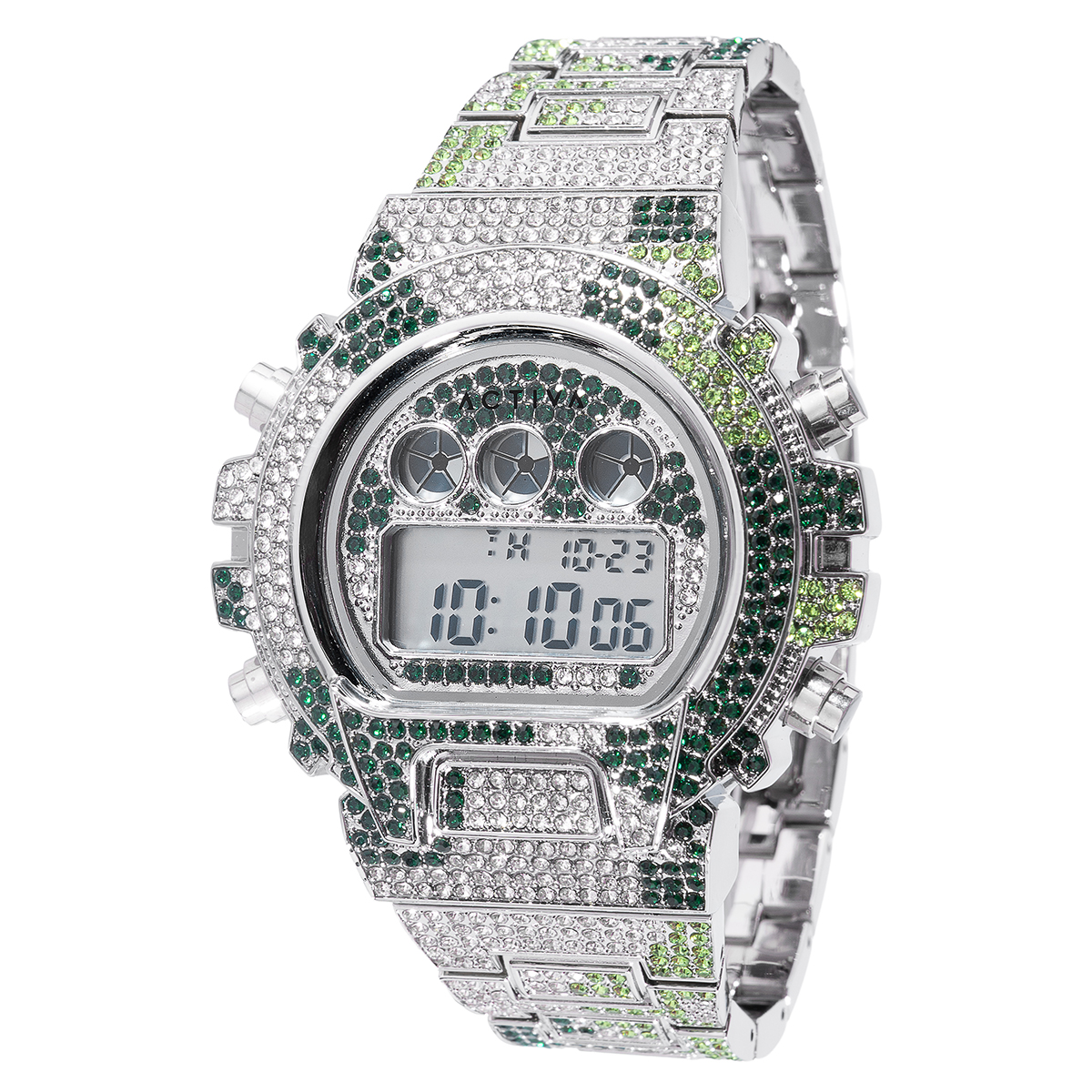 Activa X Invicta Digital Men's Watch - 51mm, Steel (ACW4019-006)