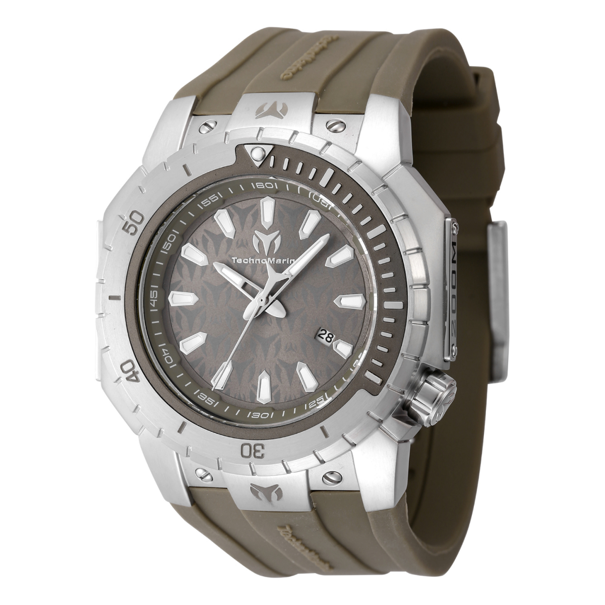 TechnoMarine Manta Sea Men's Watch - 48.9mm, Olive Green (TM-224008)