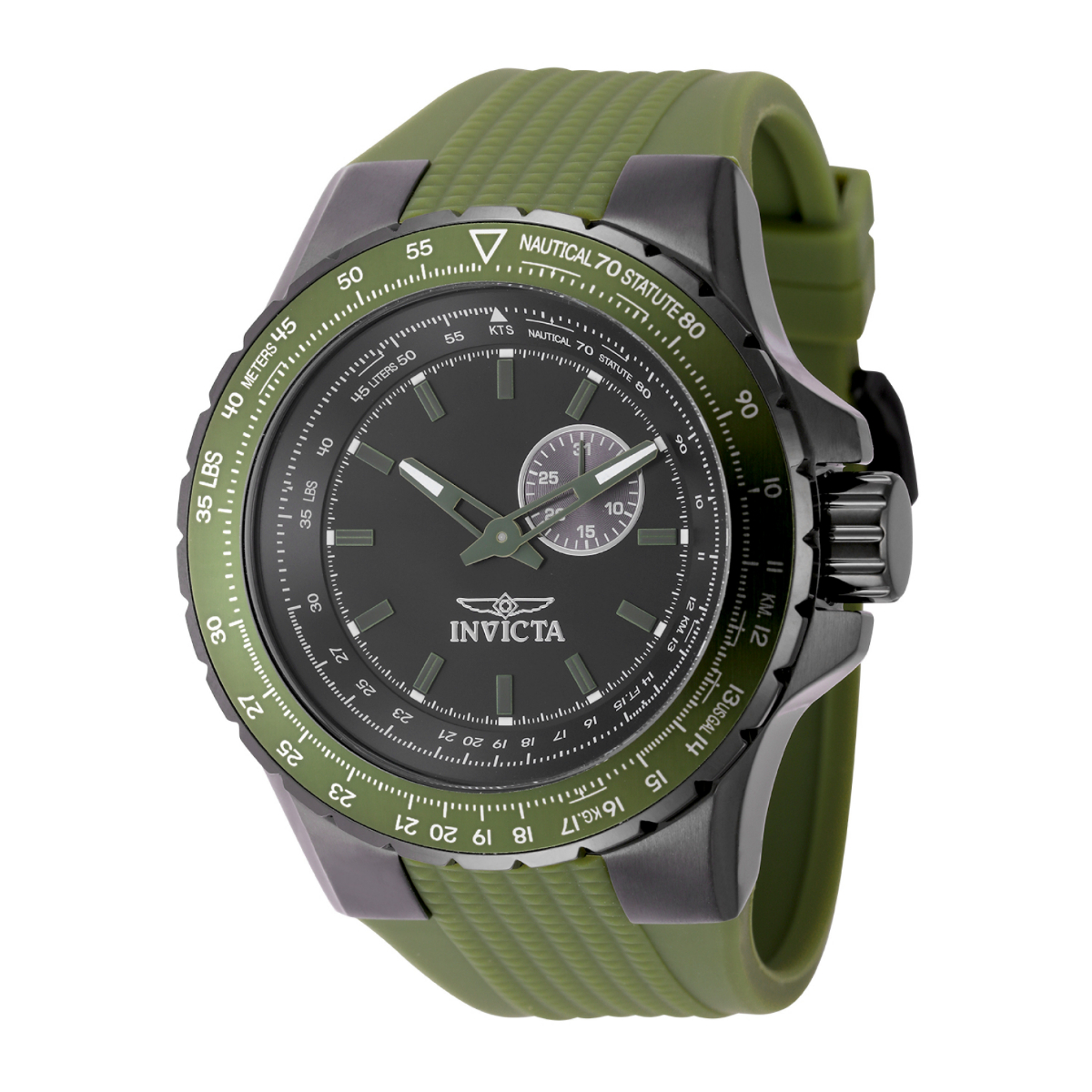 Invicta Aviator Men's Watch - 50mm, Green (49729)