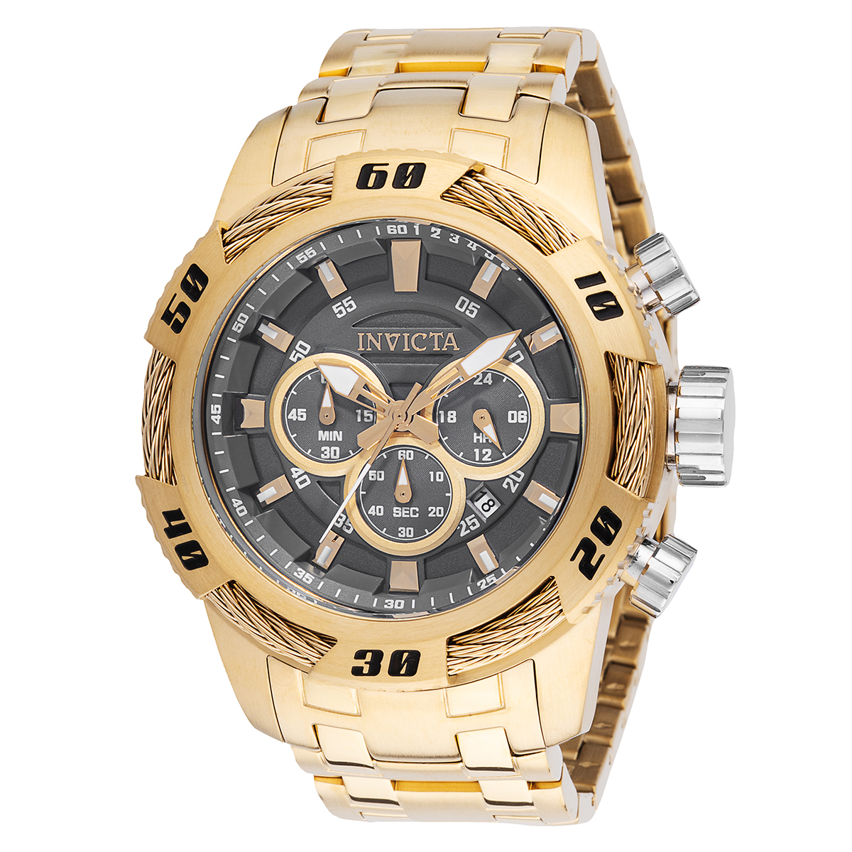 Invicta Speedway Ignition Men's Watch - 50mm, Gold (49122)