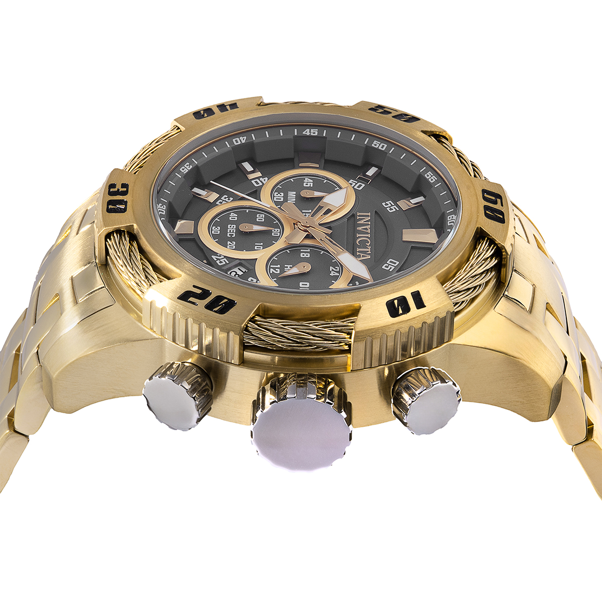 Invicta Speedway Ignition Men's Watch - 50mm, Gold (49122)