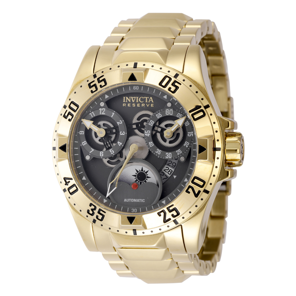 Invicta Reserve Excursion Automatic Men's Watch - 49.5mm, Gold (47571 ...