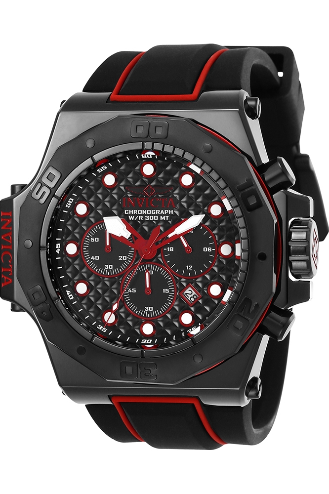 Invicta Akula Men's Watch - 58mm, Red, Black (25387)