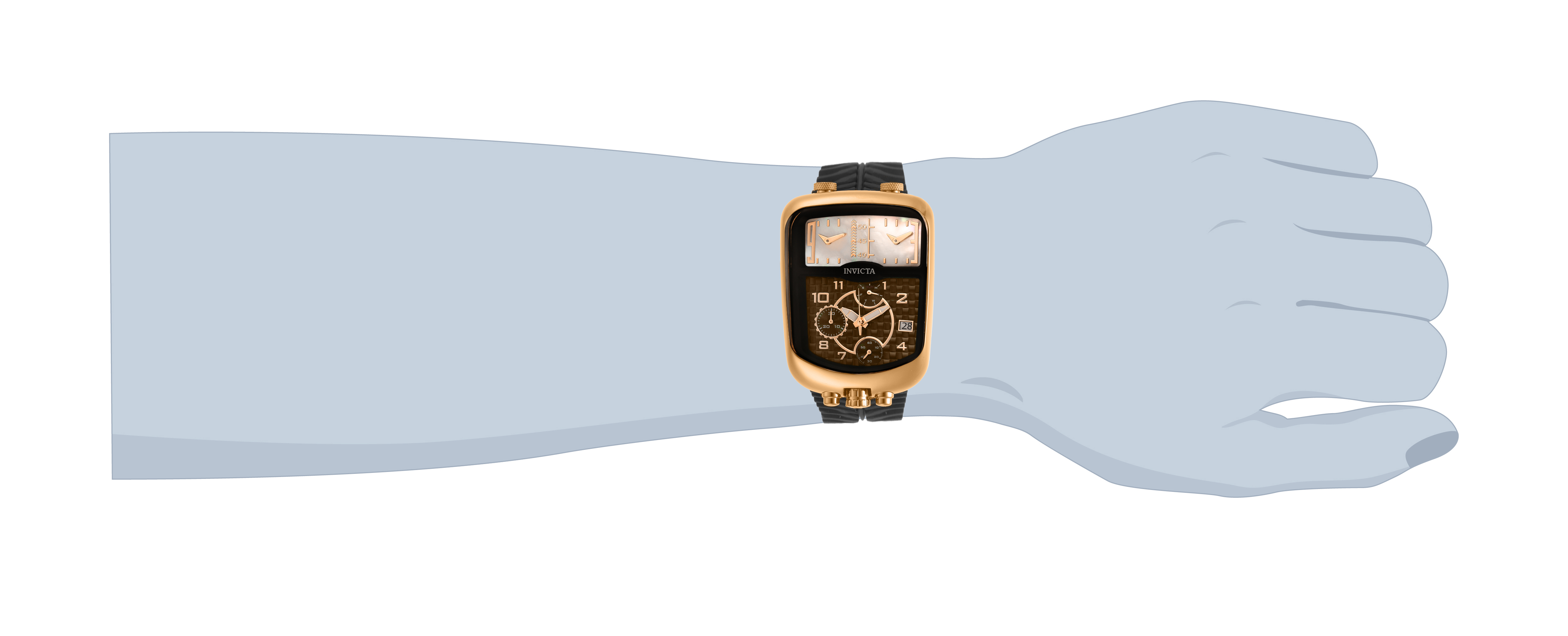 Invicta S1 Rally Swiss Ronda Z60 Caliber Men's Watch w/ Mother of Pearl Dial - 42mm, Black (29706)