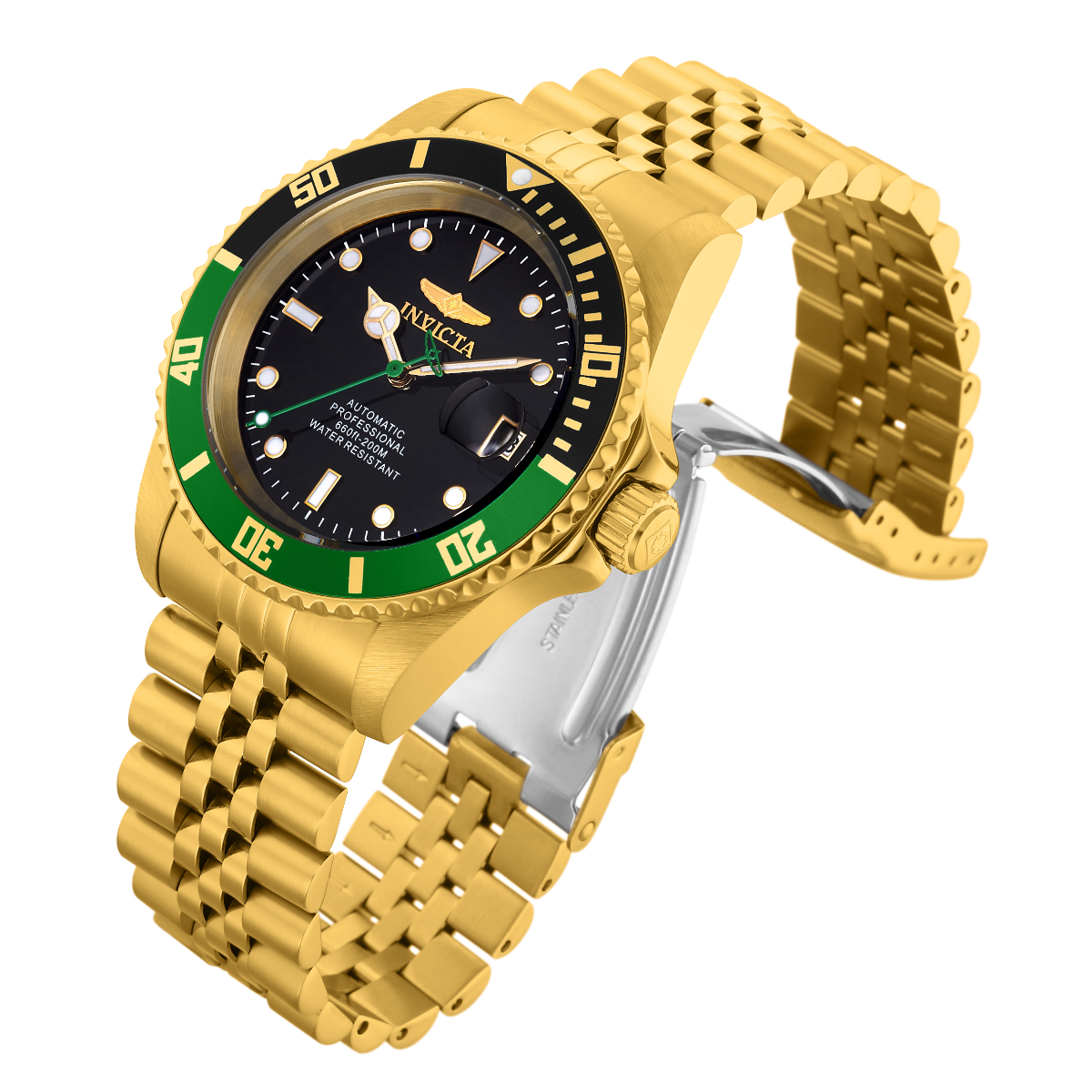 Invicta Pro Diver Automatic Men's Watch - 42mm, Gold (29184)