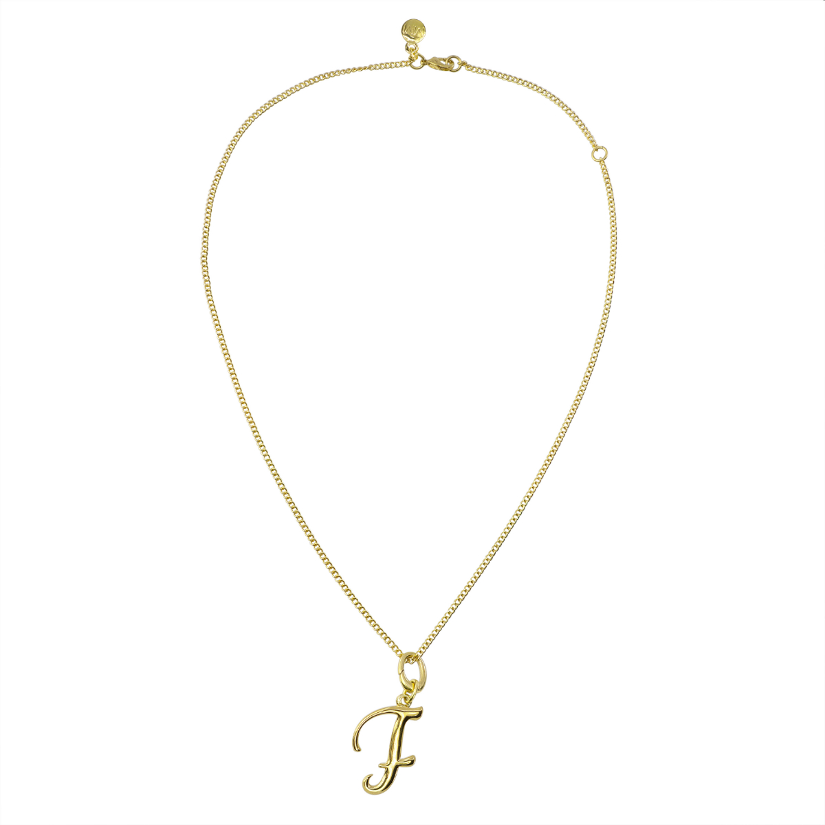 Invicta Angel Women's Initial F Necklace, Gold, 18" (MM-00672)