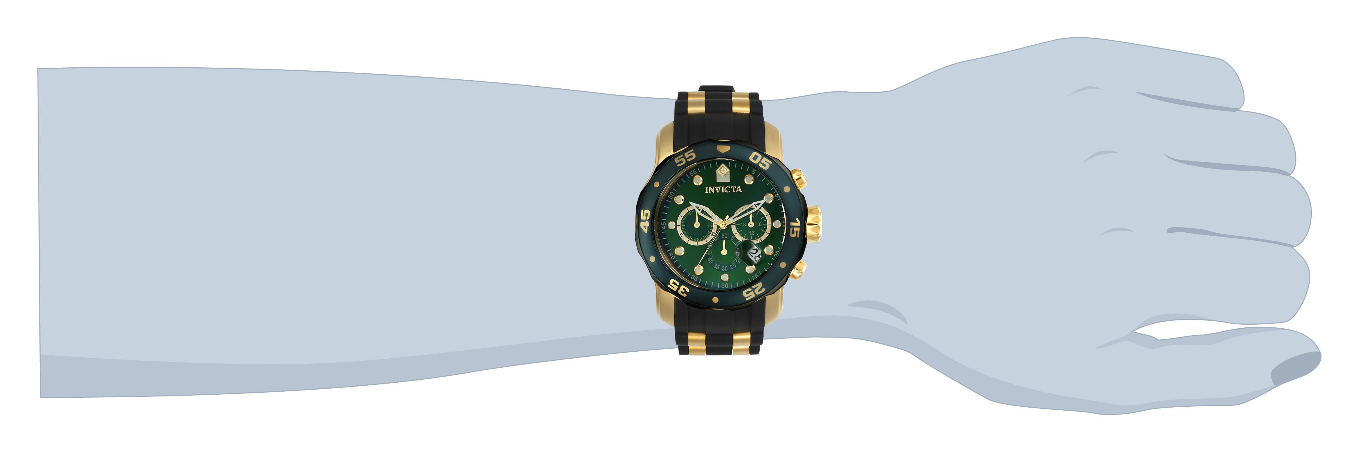 Invicta Pro Diver SCUBA Men's Watch - 48mm. Gold. Black (17886)