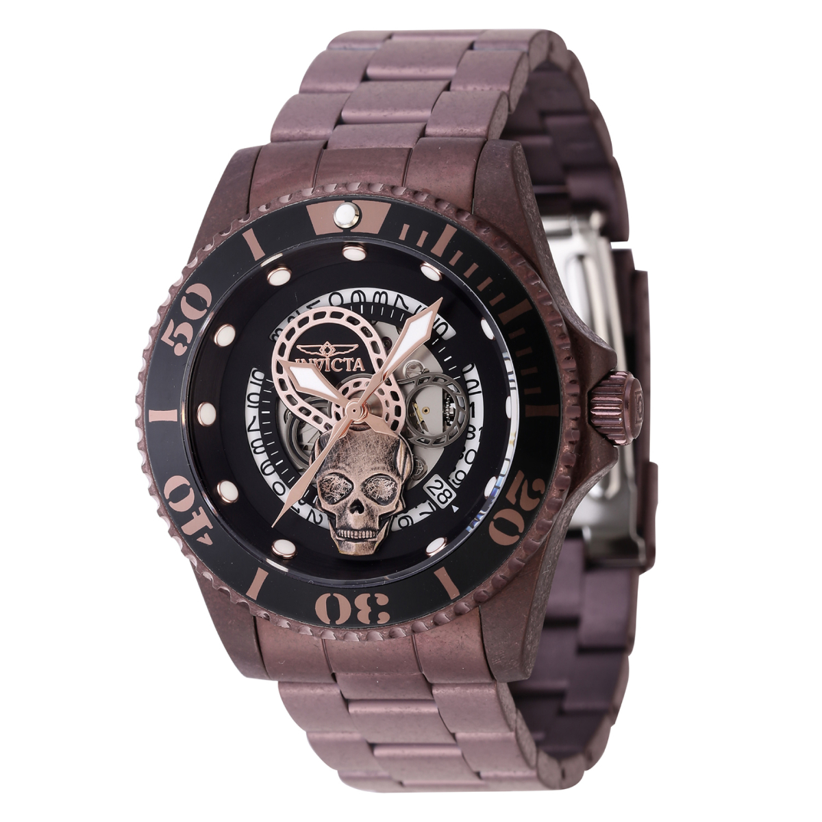 Invicta Pro Diver Automatic Men's Watch - 43mm, Brown (46679)