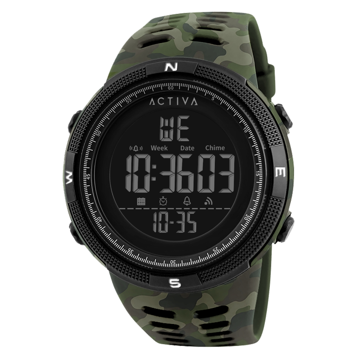 Activa Summit X Invicta Men's Digital Watch - 50mm, Camouflage, Green (ACW1915MC-001)