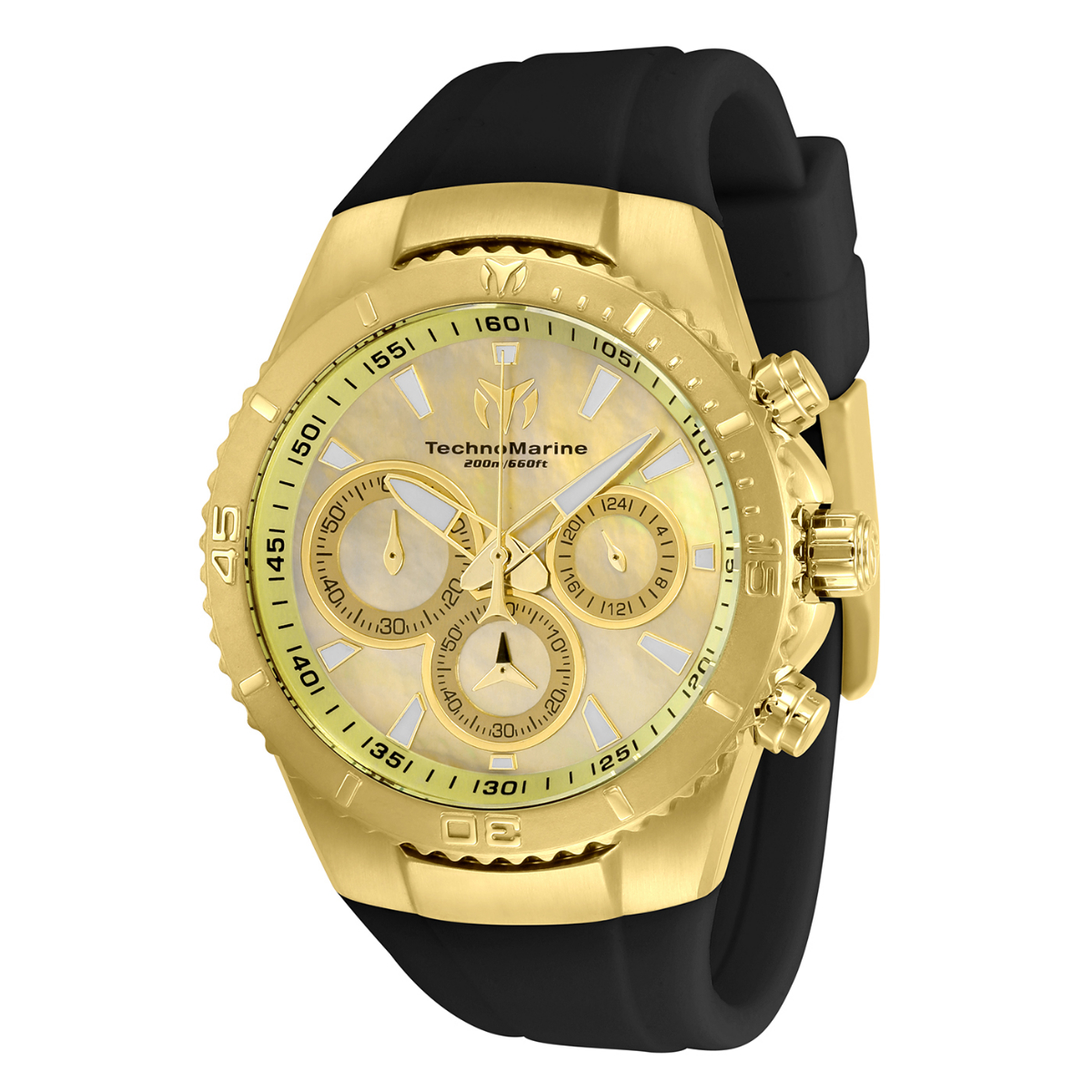 TechnoMarine Manta Sea Unisex Watch w/ Mother of Pearl Dial - 40mm. Black (TM-220072)