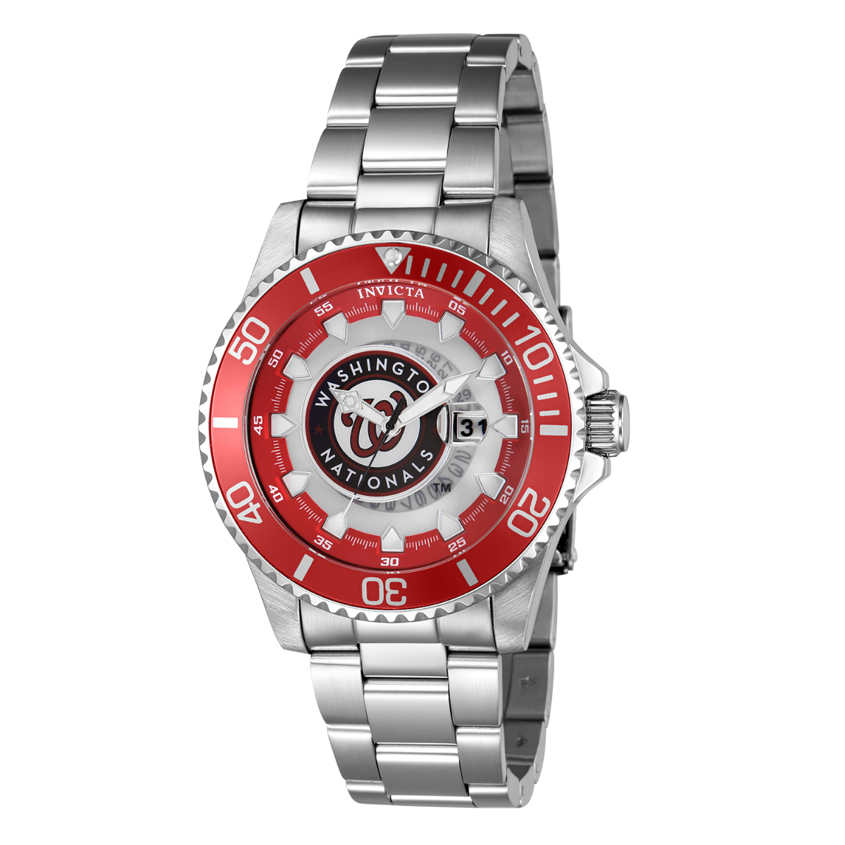 Invicta MLB Washington Nationals Men's Watch - 47mm, Steel (ZG-43483)