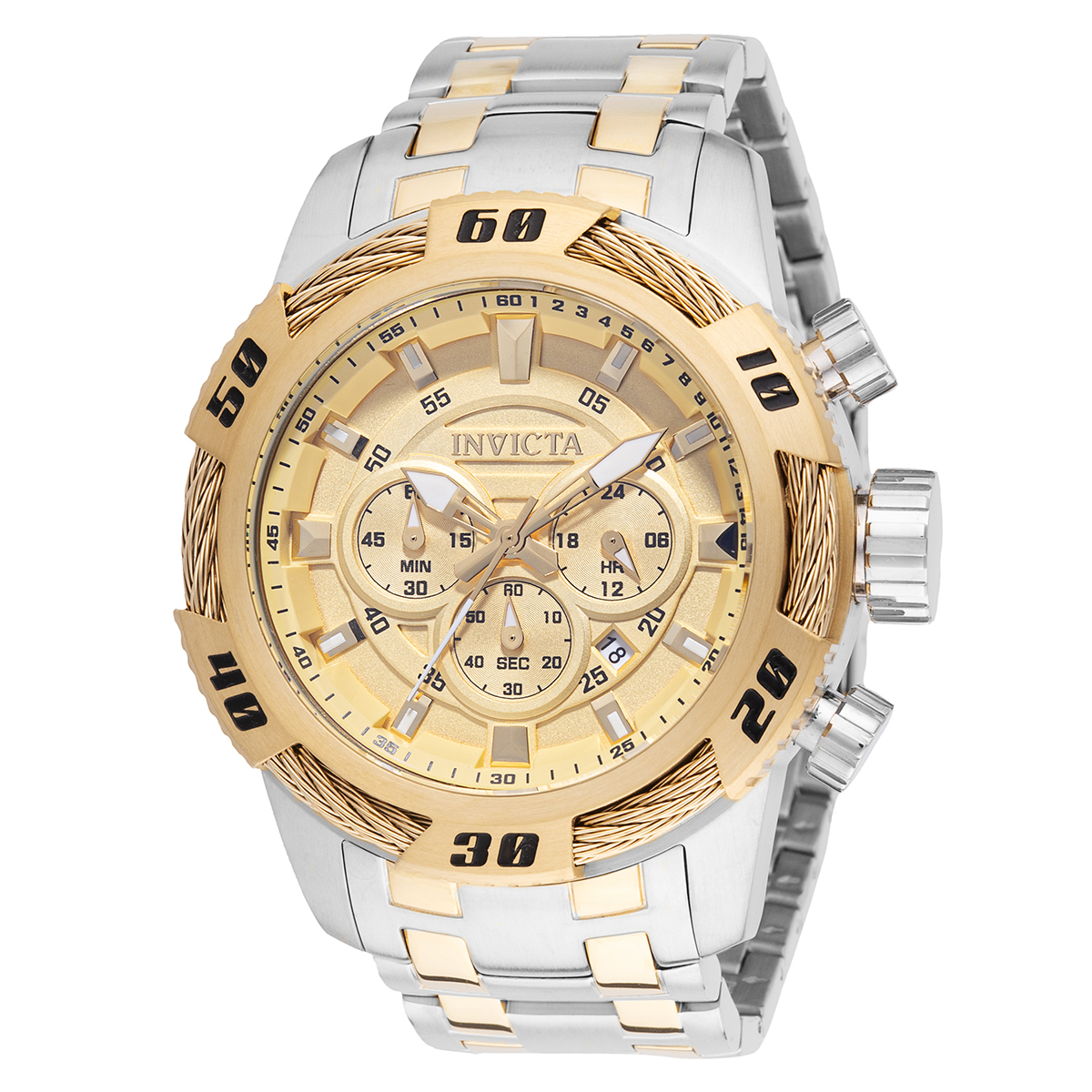 Invicta Speedway Ignition Men's Watch - 50mm, Gold, Steel (49123)