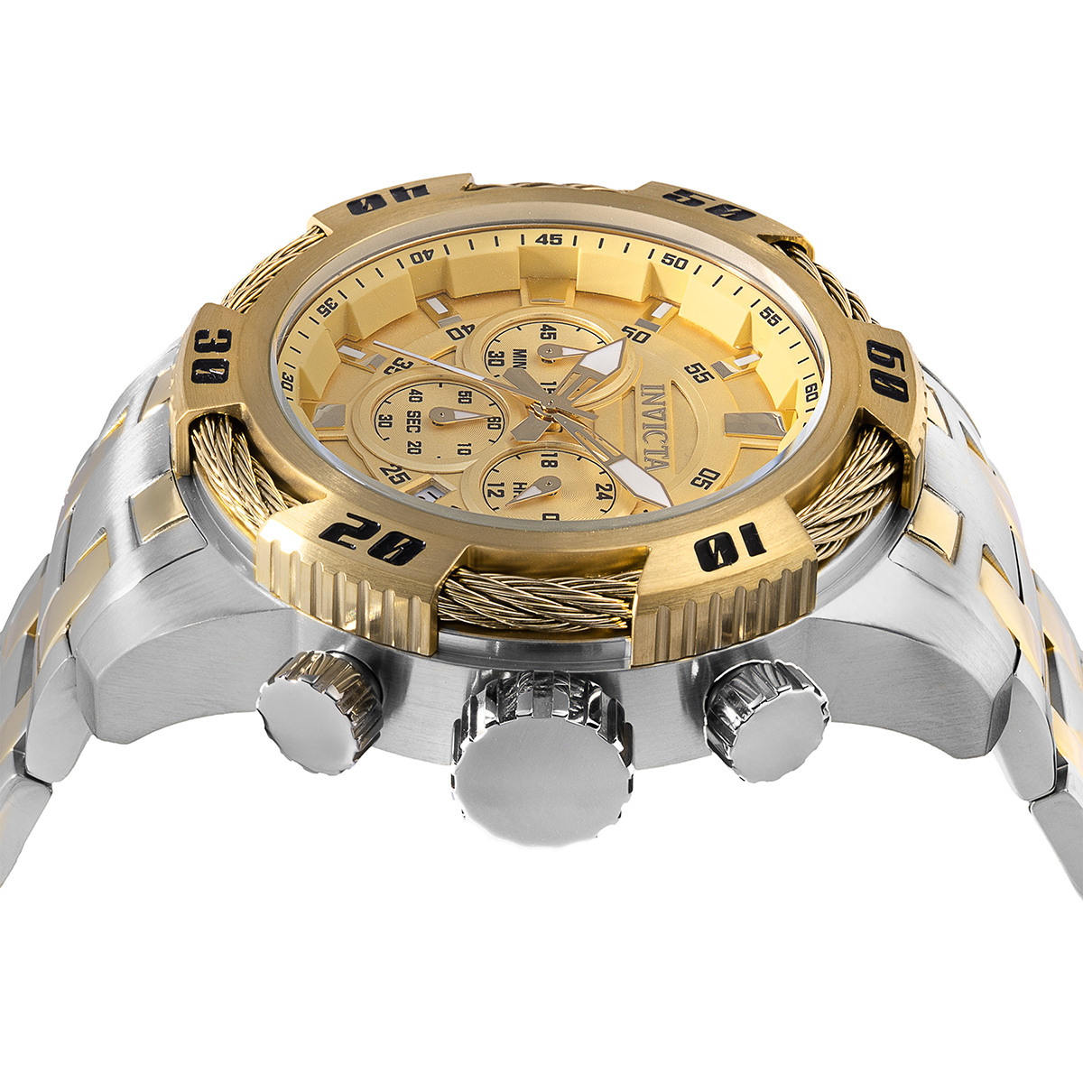 Invicta Speedway Ignition Men's Watch - 50mm, Gold, Steel (49123)