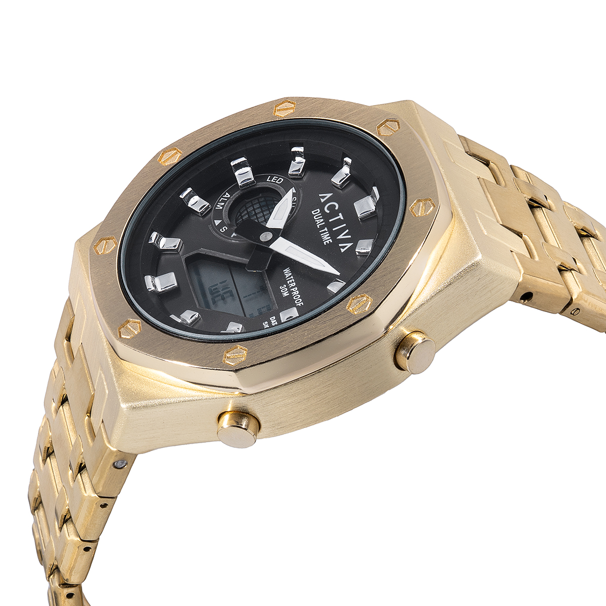 Invicta Digital Activa X Invicta Digital Unisex Watch - 45.5mm, Gold (ACWM303-002 ...