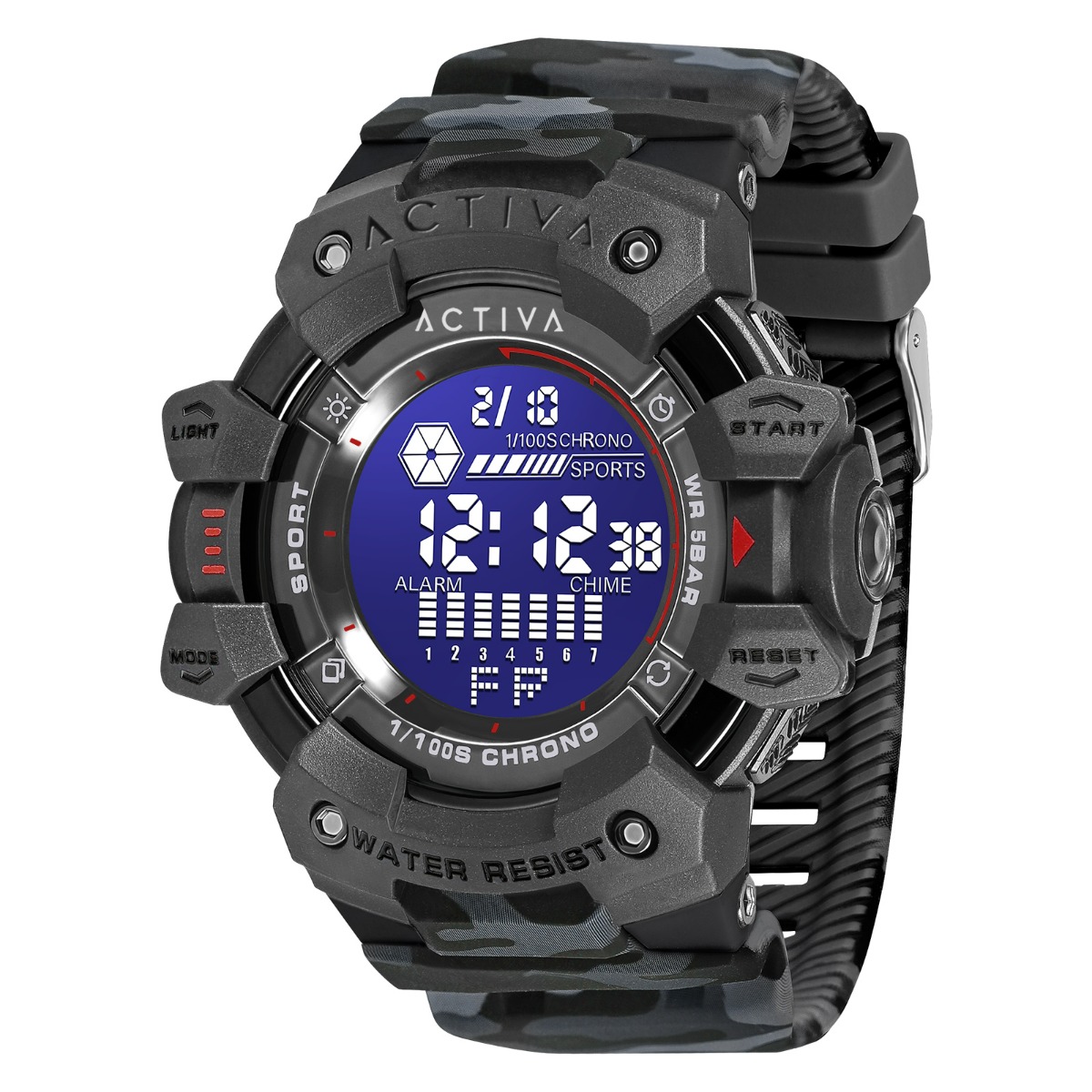 Activa Armour X Invicta Men's Digital Watch - 50mm. Camouflage. Black (ACW8050MC-003) 3 Activa Armour X Invicta Men's Digital Watch - 50mm. Camouflage. Black (ACW8050MC-003)