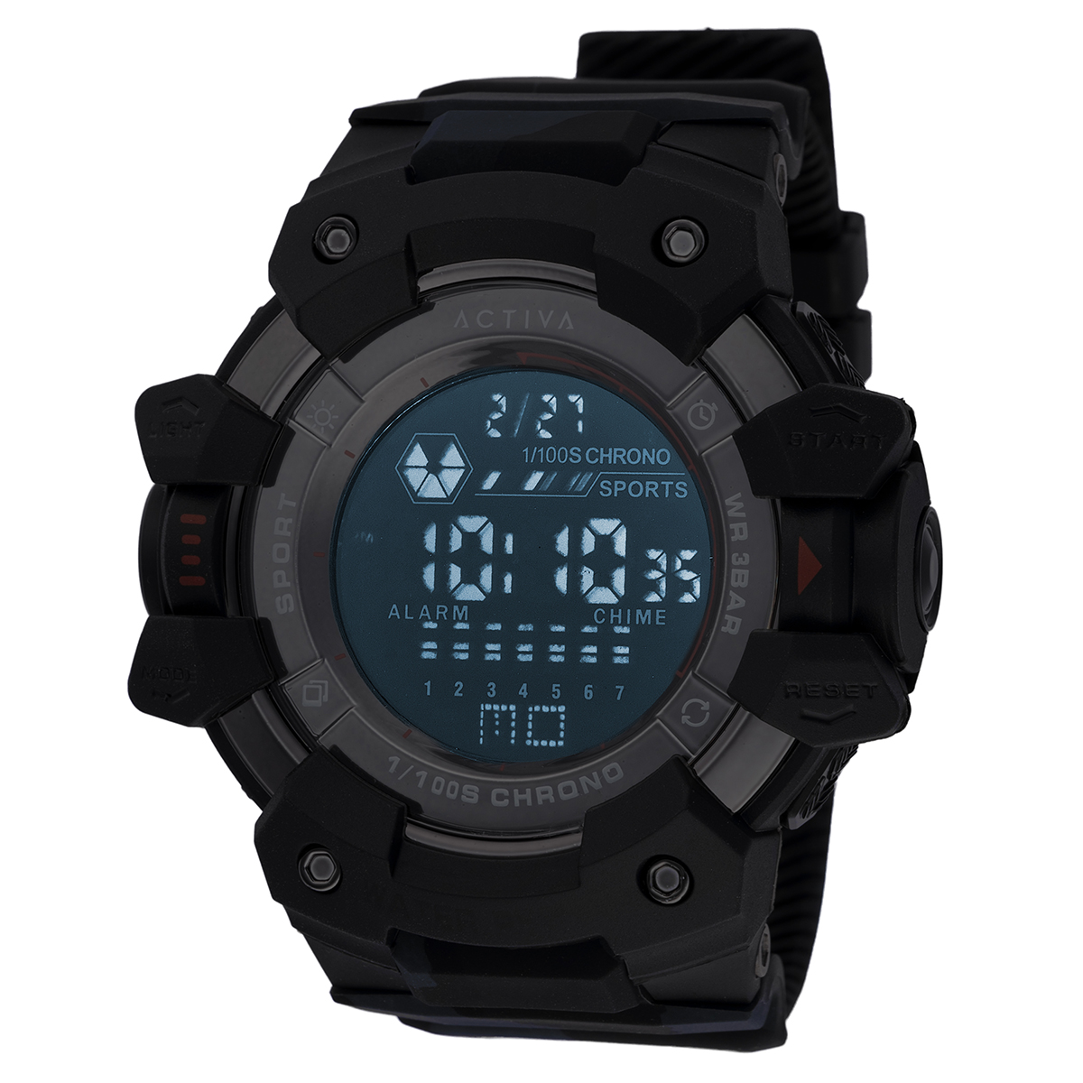 Activa Armour X Invicta Men's Digital Watch - 50mm. Camouflage. Black (ACW8050MC-003) 4 Activa Armour X Invicta Men's Digital Watch - 50mm. Camouflage. Black (ACW8050MC-003)