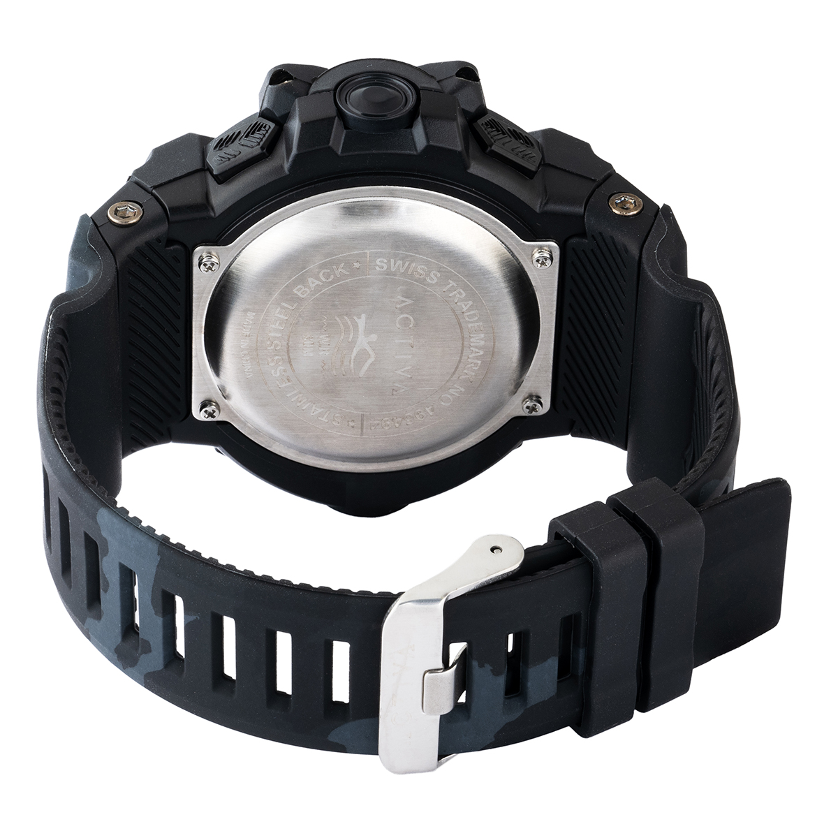 Activa Armour X Invicta Men's Digital Watch - 50mm. Camouflage. Black (ACW8050MC-003) 5 Activa Armour X Invicta Men's Digital Watch - 50mm. Camouflage. Black (ACW8050MC-003)