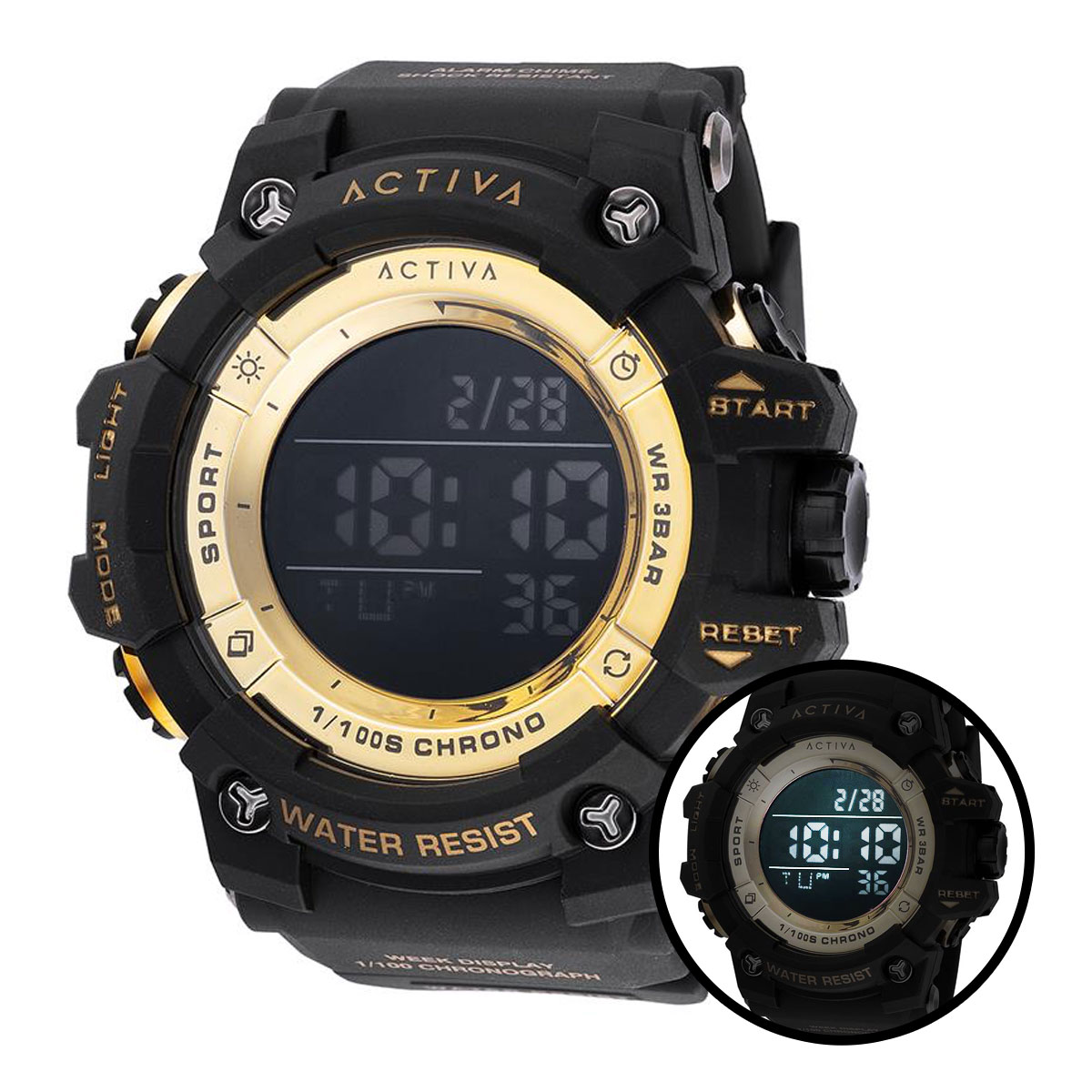 Invicta Digital Activa Sync X Invicta Men's Digital Watch - 50mm. Black (ACW8046-003 ...