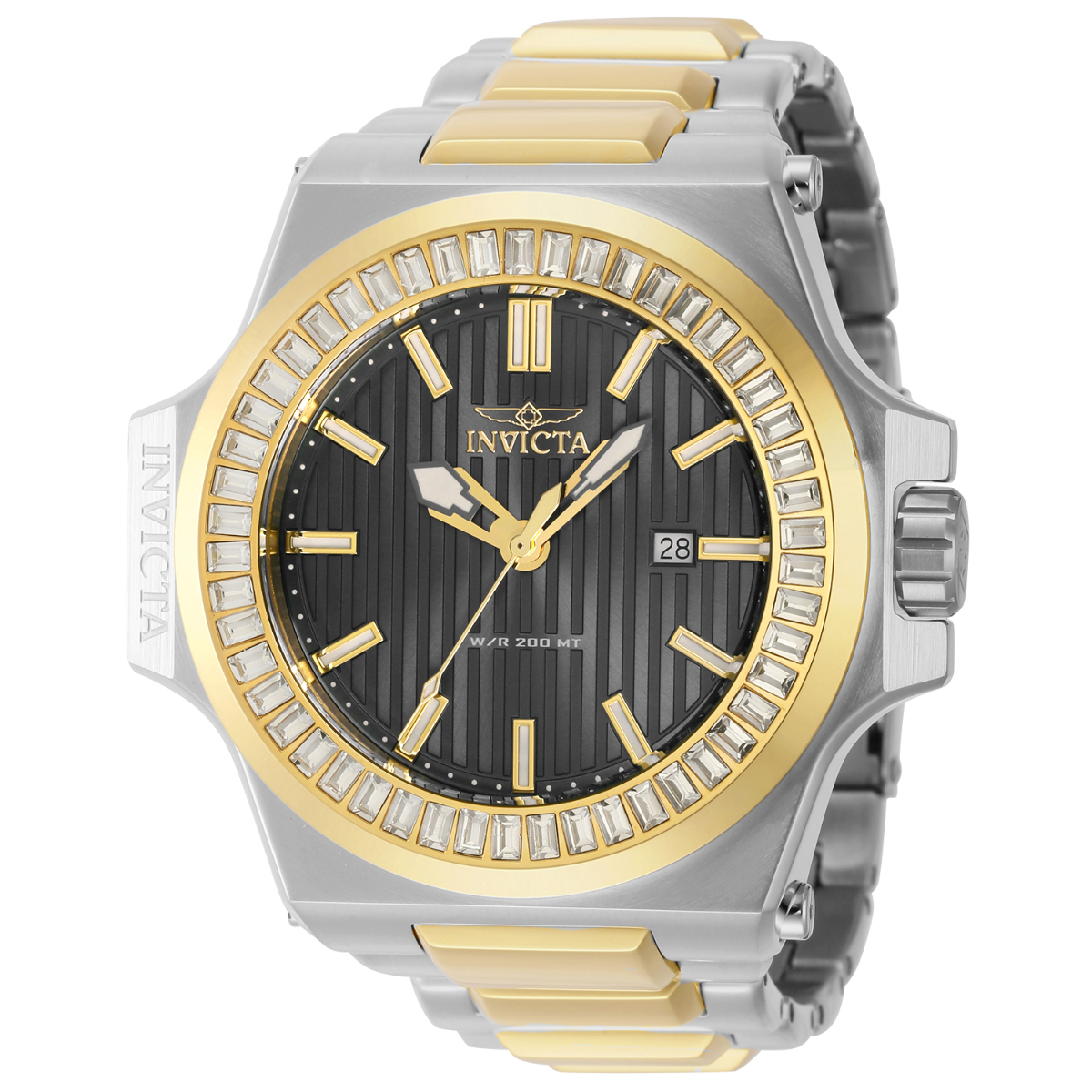 Invicta Akula Swiss Ronda 515 Caliber Men's Watch - 58mm, Gold, Steel (43386)