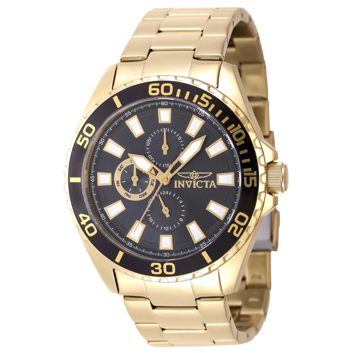 Invicta Pro Diver Ironwave Men's Watch - 46mm, Gold (47578)
