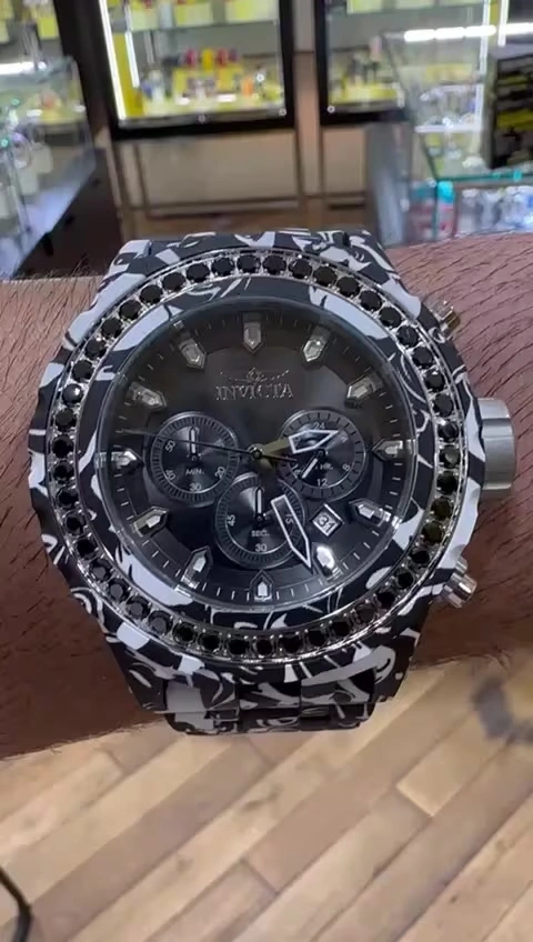 Invicta Subaqua 2.75 CT CZ Men's Watch - 52mm, Steel, Aqua Plating (40200)